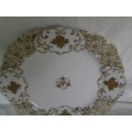 stunning Gold and white display Porcelain plate***SALE NOW