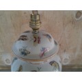 stunning decorative porcelain butterfly scene table lamp