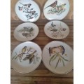 Six stunning  heritage  collection  bird scene plates
