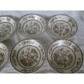 set of six pretty Indian tree pattern by johonson brothers soup bowls