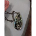 Stunning shell craved pendant on chian