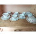 Part vintage porcelain barvain tea set