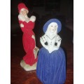 Two velt figurine items