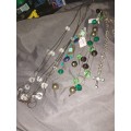 A lot necklaces and earrings