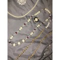 A selection of ladies costume jewelry