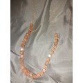 Sunstone semi precious necklace
