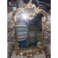 Stunning made in England gold painted mirror resin