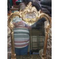 Stunning made in England gold painted mirror resin
