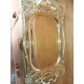 Gold plated metal orante tray
