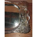 Gold plated metal orante tray