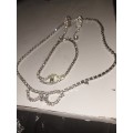 Pretty Diamante costume jewelry set