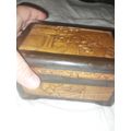 Small wooden chiense craved trinket box