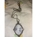 Costume cameo style necklace