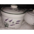 Two lavender wiesthal sugar and jam holder