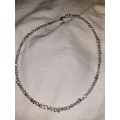 Thin beaded Grey pearl necklace