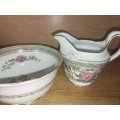 Vintage grovender milk jug ad sugar bowl
