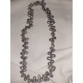 Stunning black pearl necklace