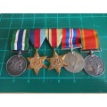 Group of 5 WWII medals to HP Pienaar  SAP196596