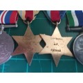 Group of 5 WWII medals to HP Pienaar  SAP196596
