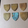 SADF selection of 6 Technical Services Flashes for one price, all missing some pins