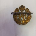 Royal Air Force brass cap badge