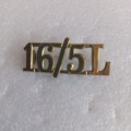 WWI, 16th / 5th Lancers brass title