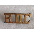 British Army Royal Defence Corps title, D type lugs
