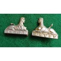 British Army, Sphinx Egypt WM collars, facing pair