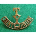 British Army, County of London Territorial Yeomanry brass title