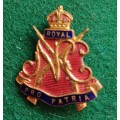 SA UDF Royal Natal Carbineers Enamelled Sweetheart Brooch