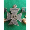 British Army, King`s Royal Rifles set, Cap badge, collars pair, titles pair