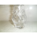 (nr)   A GORGEOUS VINTAGE CASTER SUGAR CRYSTAL AND SILVER PLATED SHAKER - 15cm tall wdt pt cir 21cm