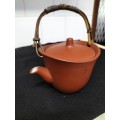 * A vintage KYOTO Japanese Red clay teapot