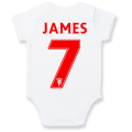 PERSONALISED MANCHESTER UNITED Baby Grow with NAME & NUMBER/Man United's cutest fan baby grow