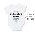 PERSONALISED Mother`s Day babygrow for BOY/ Mother`s Day Baby Outfit/Mother`s Day Gift from Son