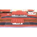MARKLIN OO:  4 x All Metal Station Buildings in fair repainted used condition (Germany)