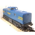 LIMA HO: SAR V80 E444 Blue Train Diesel Locomotive in good un-boxed condition(Italy)