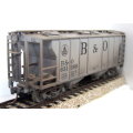 ATLAS HOPPER HO: B&O 2 Bay Weathered Closed Grain Hopper in good un-boxed condition(China)