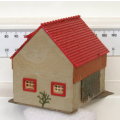 SCENERY HO: Small Farm House in Fair Used Assembled un-boxed condition.