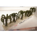 SCENERY HO: 5x Large 120mm Custom made "Willow" trees in Good Un-boxed condition(RSA)