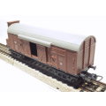 LIMA HO: SNCF Freight Wagon with Sliding Doors + Taillights in Good unboxed condition (Italy)