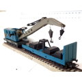 LIMA HO: Vintage SNCF Recovery Crane with Support Wagon in Good Boxed, Used condition(Italy)