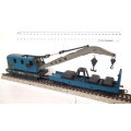 LIMA HO: Vintage SNCF Recovery Crane with Support Wagon in Good Boxed, Used condition(Italy)