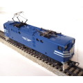 LIMA HO: RARE Blue Train E5 Locomotive, White Decals in Good un-boxed Operating condition.(Italy)