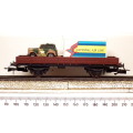 KLEINBAHN HO:  DR Low Sided Wagon with Load in Good Un-boxed condition(Austria)