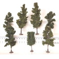 SCENERY OO: 7x Mixed Hight Eucalyptus Trees in Good Used and  Un-boxed condition