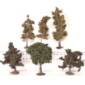 SCENERY OO: 5x Mixed  Trees in Good Used and  Un-boxed condition