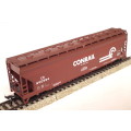 HOPPER HO/OO: `CONRAIL` 75` Malt Grain Carrier in Good un-boxed and Used condition.(China)