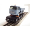 FLEISCHMANN HO: Modern Detailed Flat Wagon With MAN Truck Load in Like New Boxed Condition (GR)