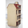 SCENERY HO: Vintage European Multi Story Apartment Building with Shop in Fair Used Condition.